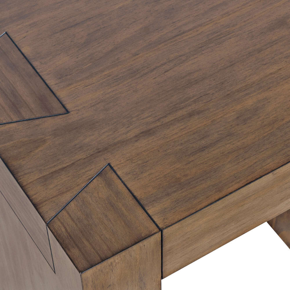 Jofran - Taos Modern Rustic Square Dovetailed End Table in Chestnut - 2465-3 view 5