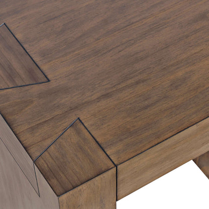 Jofran - Taos Modern Rustic Square Dovetailed End Table in Chestnut - 2465-3 view 5