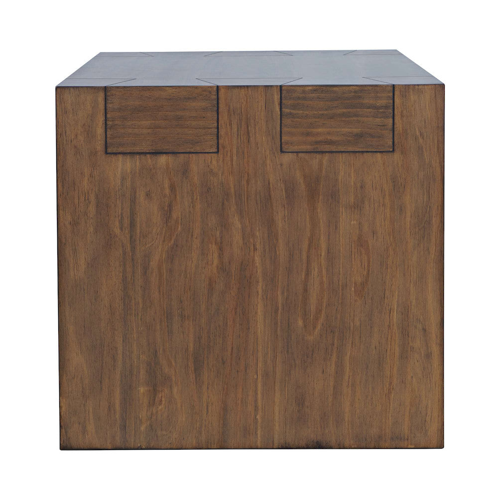 Jofran - Taos Modern Rustic Square Dovetailed End Table in Chestnut - 2465-3 view 6