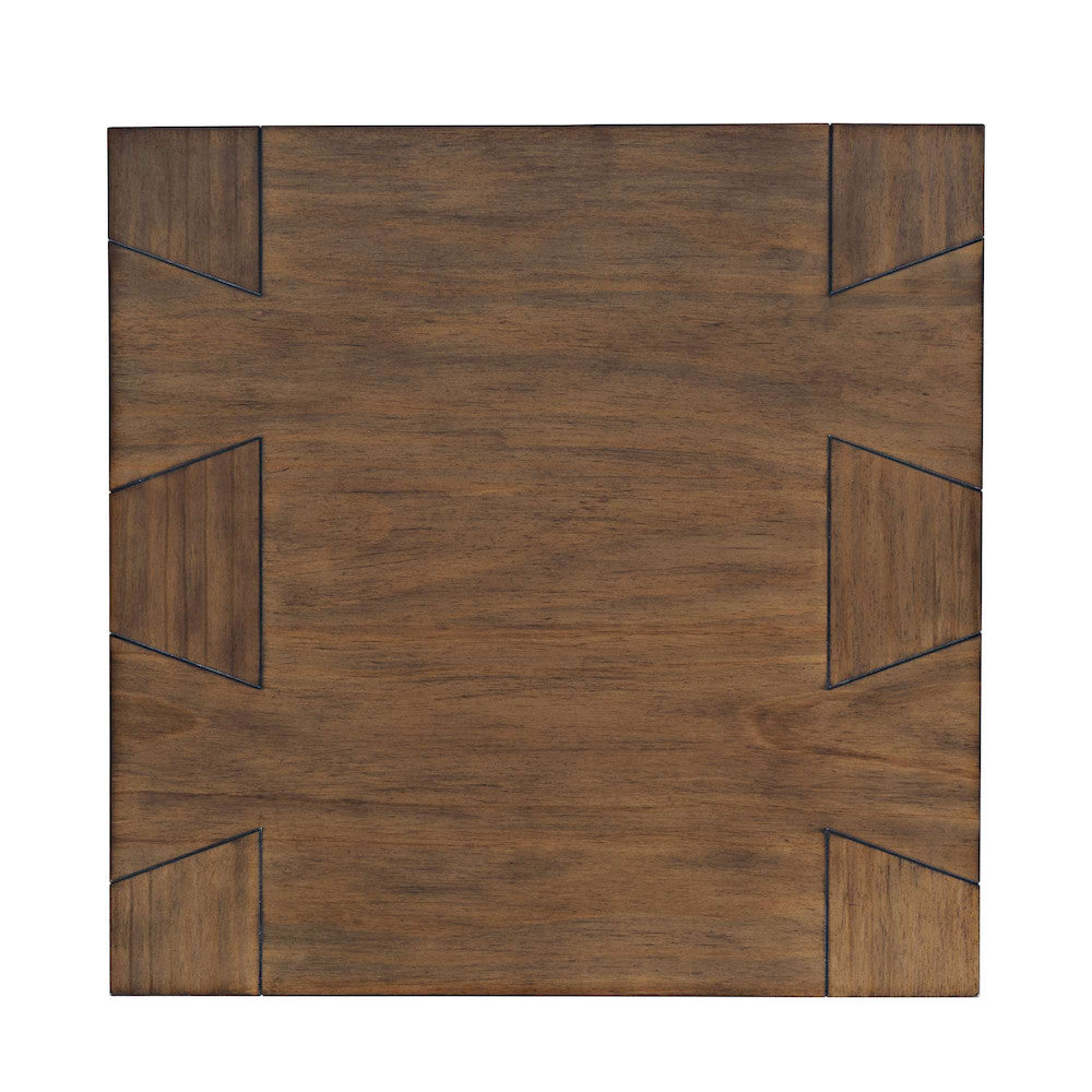 Jofran - Taos Modern Rustic Square Dovetailed End Table in Chestnut - 2465-3 view 7