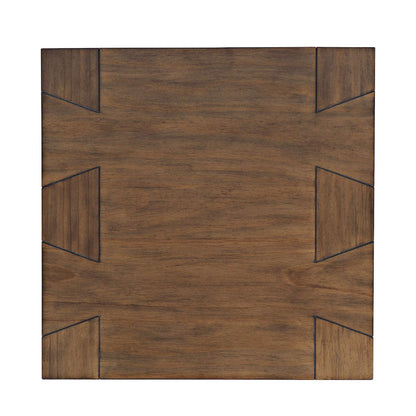 Jofran - Taos Modern Rustic Square Dovetailed End Table in Chestnut - 2465-3 view 7
