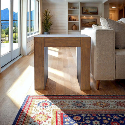 Jofran - Taos Modern Rustic Square Dovetailed End Table in Chestnut - 2465-3 view 8