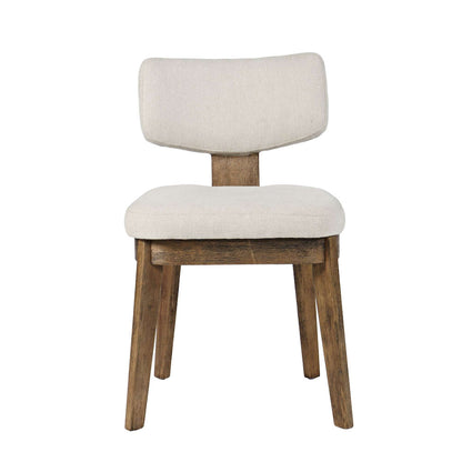 Jofran - Tate Mid-Century Modern Split Back Upholstered Dining Chair (Set of 2) in Chestnut - 2421-TATECHS view 1