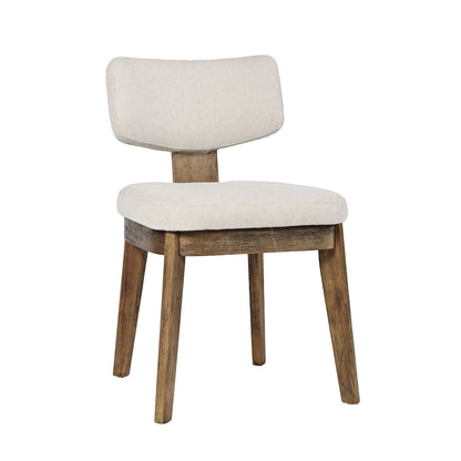 Jofran - Tate Mid-Century Modern Split Back Upholstered Dining Chair (Set of 2) in Chestnut - 2421-TATECHS view 2