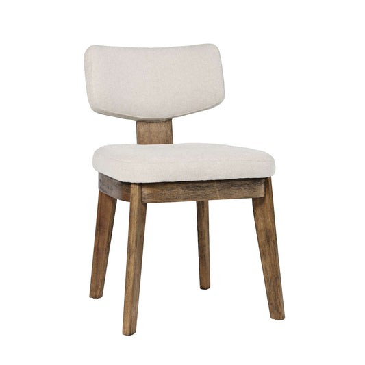 Jofran - Tate Mid-Century Modern Split Back Upholstered Dining Chair (Set of 2) in Chestnut - 2421-TATECHS view 2