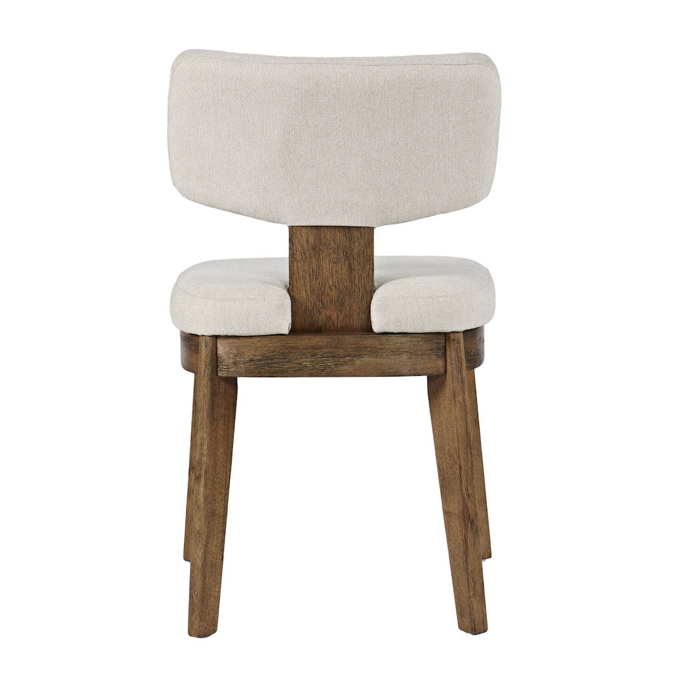 Jofran - Tate Mid-Century Modern Split Back Upholstered Dining Chair (Set of 2) in Chestnut - 2421-TATECHS view 3