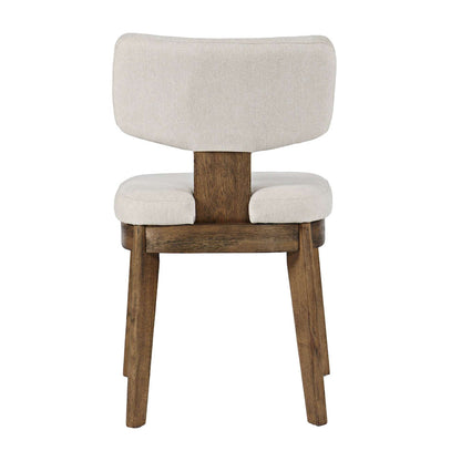 Jofran - Tate Mid-Century Modern Split Back Upholstered Dining Chair (Set of 2) in Chestnut - 2421-TATECHS view 3