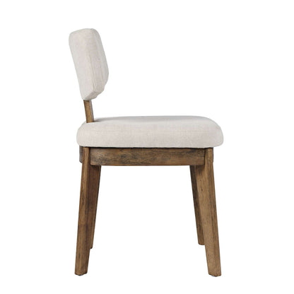 Jofran - Tate Mid-Century Modern Split Back Upholstered Dining Chair (Set of 2) in Chestnut - 2421-TATECHS view 7