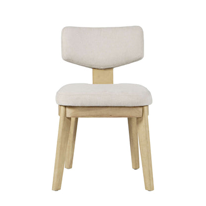 Jofran - Tate Mid-Century Modern Split Back Upholstered Dining Chair (Set of 2) in Natural - 2421-TATENAT view 1
