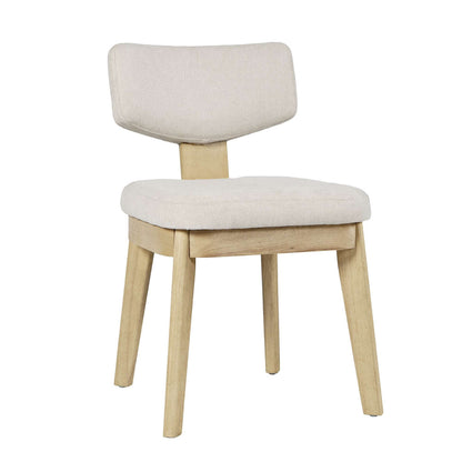 Jofran - Tate Mid-Century Modern Split Back Upholstered Dining Chair (Set of 2) in Natural - 2421-TATENAT view 2