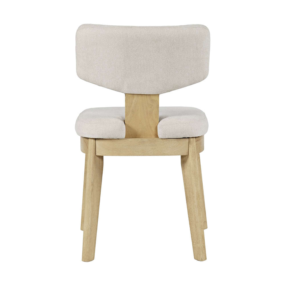 Jofran - Tate Mid-Century Modern Split Back Upholstered Dining Chair (Set of 2) in Natural - 2421-TATENAT view 3