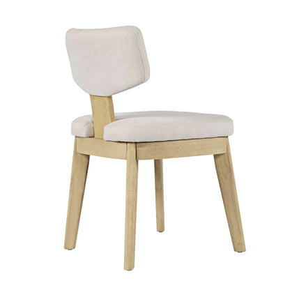 Jofran - Tate Mid-Century Modern Split Back Upholstered Dining Chair (Set of 2) in Natural - 2421-TATENAT view 8
