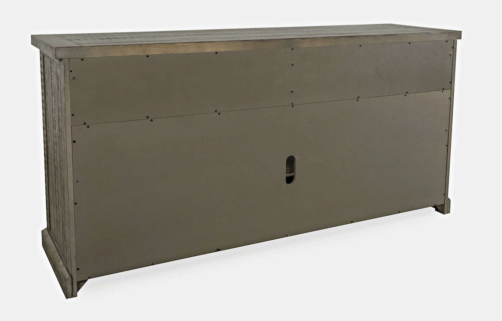 Jofran - Telluride 70in Rustic Distressed Pine Four Drawer Sideboard Buffet Server, Driftwood Grey - 2231-70 view 3