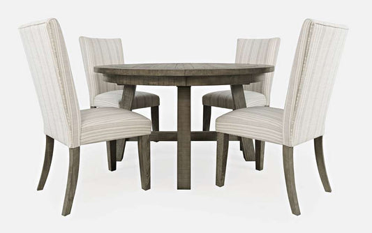 Jofran - Telluride Contemporary Rustic Farmhouse Five Piece Dining Table Set, Driftwood Grey - 2231-54D-4U veiw 1