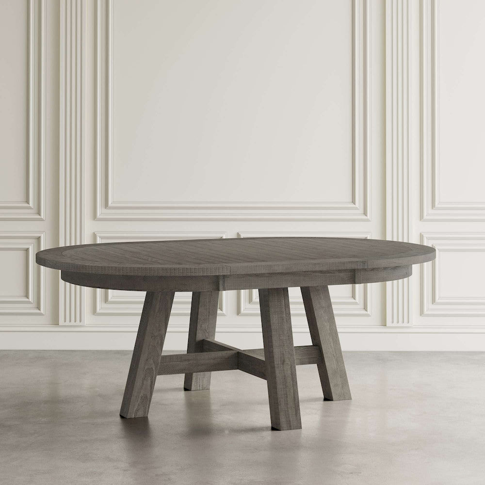 Jofran - Telluride Contemporary Rustic Farmhouse Five Piece Dining Table Set, Driftwood Grey - 2231-54D-4U view 6