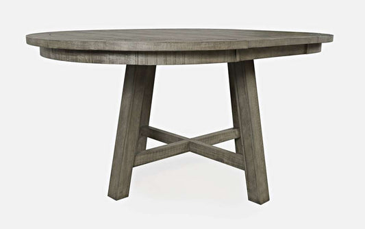 Jofran - Telluride Contemporary Rustic Farmhouse Round to Oval Counter Height Dining Table, Driftwood Grey - 2231-54BCHKT veiw 1