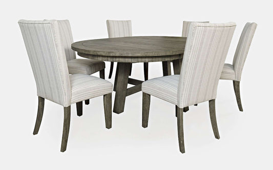 Jofran - Telluride Contemporary Rustic Farmhouse Seven Piece Dining Table Set, Driftwood Grey - 2231-54D-6U view 1