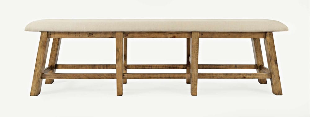 Jofran - Telluride Counter Bench - Naturally Distressed Telluride, Cream Fabric - 1801-BS85KD view 1
