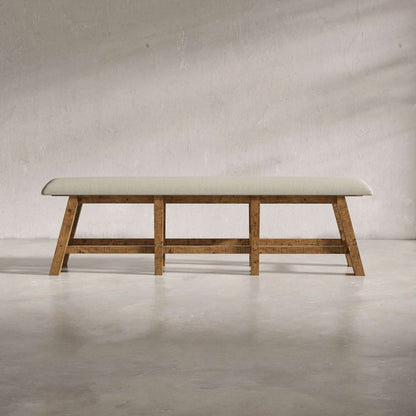Jofran - Telluride Counter Bench - Naturally Distressed Telluride, Cream Fabric - 1801-BS85KD view 3