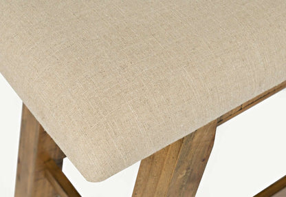 Jofran - Telluride Counter Bench - Naturally Distressed Telluride, Cream Fabric - 1801-BS85KD view 6