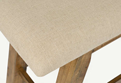 Jofran - Telluride Counter Bench - Naturally Distressed Telluride, Cream Fabric - 1801-BS85KD veiw 3