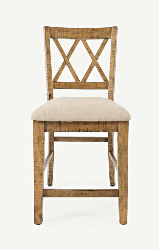 Jofran - Telluride Counter Stool (Set of 2) - Naturally Distressed Telluride, Cream Fabric - 1801-BS420KD view 1