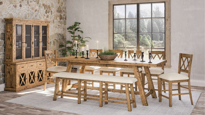 Jofran - Telluride Counter Stool (Set of 2) - Naturally Distressed Telluride, Cream Fabric - 1801-BS420KD view 5