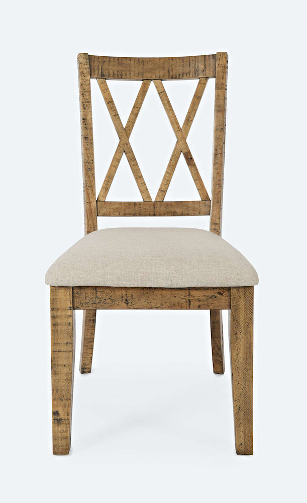 Jofran - Telluride Dining Chair (Set of 2) - Naturally Distressed Telluride, Cream Fabric - 1801-401KD view 1