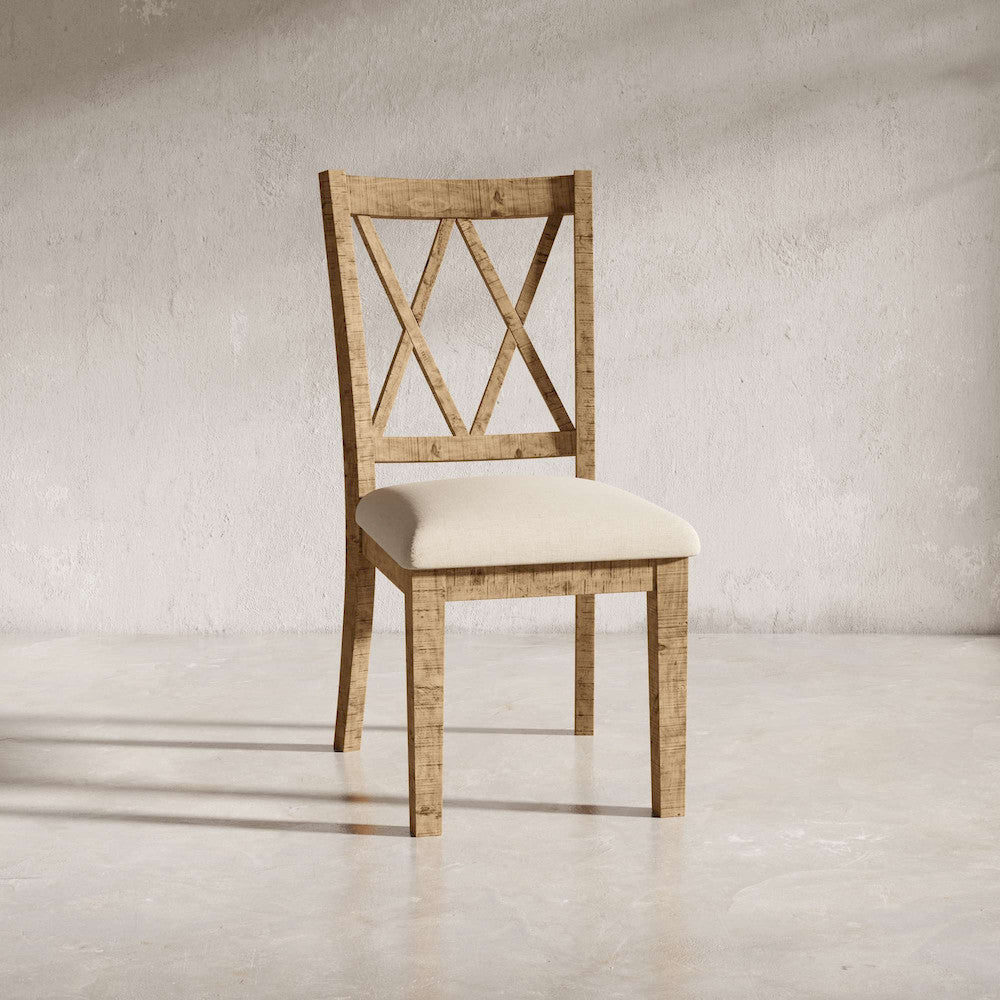 Jofran - Telluride Dining Chair (Set of 2) - Naturally Distressed Telluride, Cream Fabric - 1801-401KD view 6