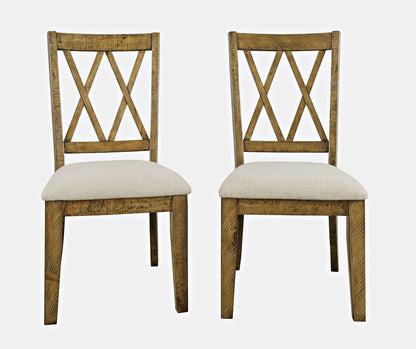 Jofran - Telluride Eleven Piece Rustic Distressed Pine 127in Extendable Dining Set, Gold - 1801-42D-11X view 5