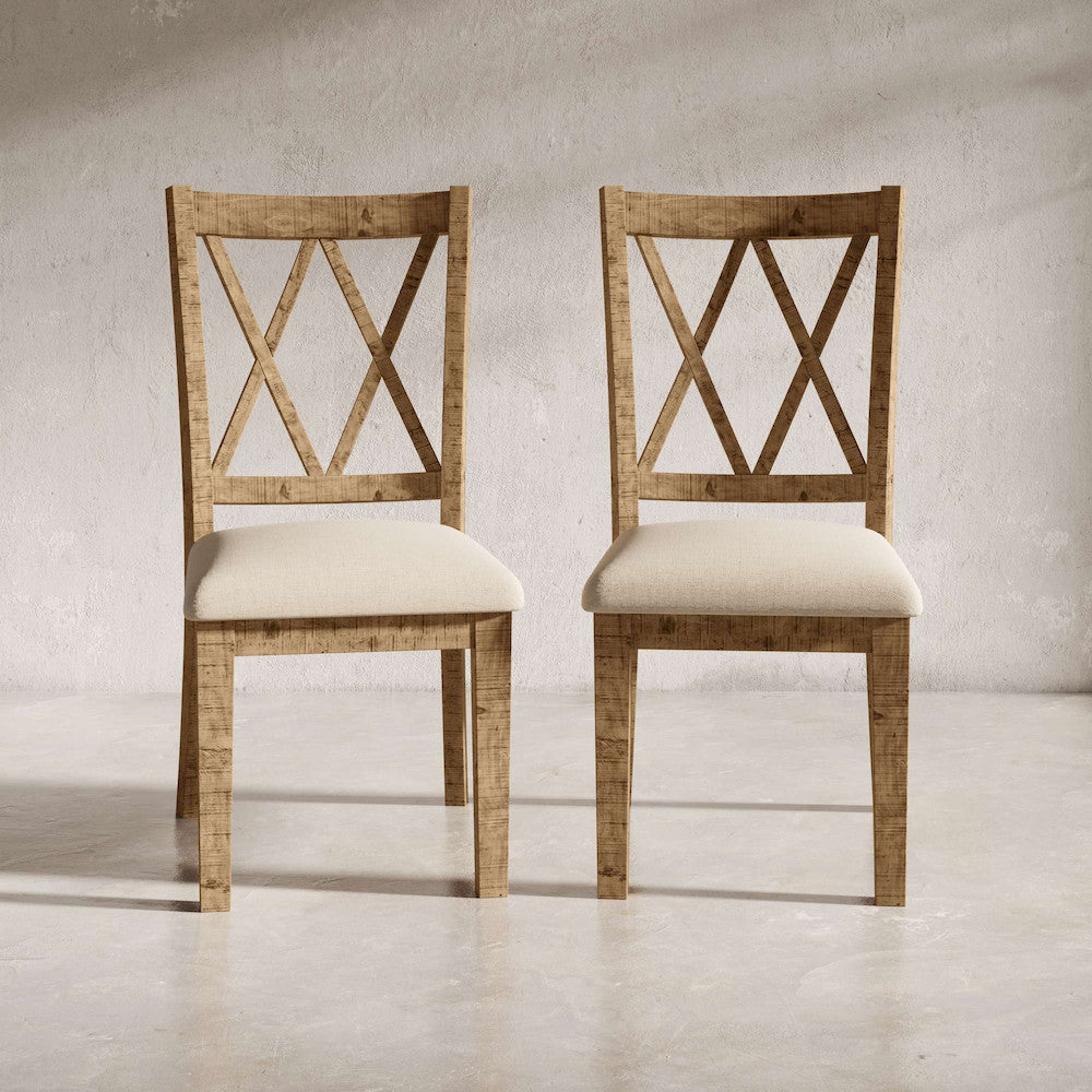 Jofran - Telluride Eleven Piece Rustic Distressed Pine 127in Extendable Dining Set, Gold - 1801-42D-11X view 7
