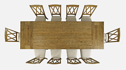 Jofran - Telluride Eleven Piece Rustic Distressed Pine 127in Extendable Dining Set, Gold - 1801-42D-11X view 11
