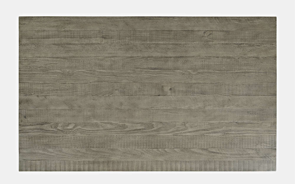 Jofran - Telluride Rustic Distressed Acacia 50in Coffee Table with Caster Wheels and Pull-Through Drawers, Driftwood Grey - 2230-11 view 10