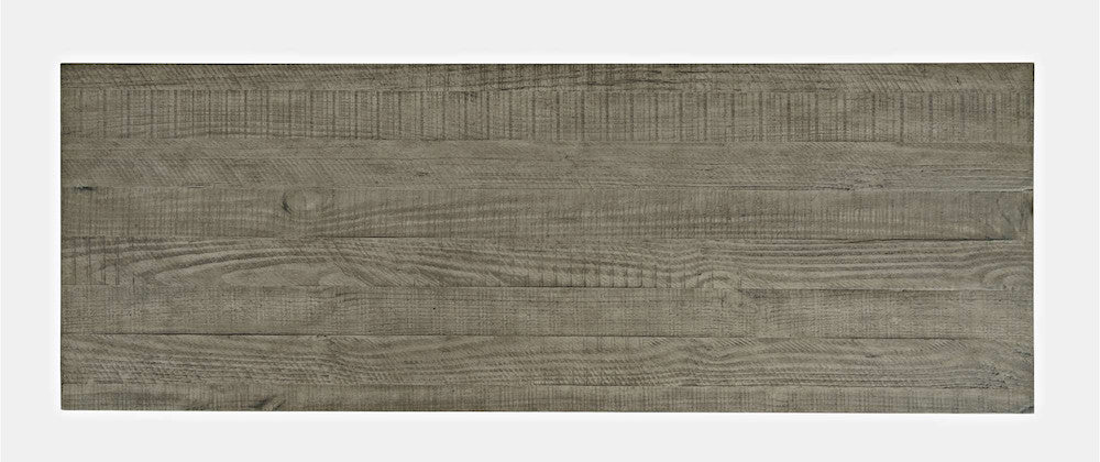 Jofran - Telluride Rustic Distressed Acacia 50in Sofa Table with Drawers and Two Shelves, Driftwood Grey - 2230-14 view 9