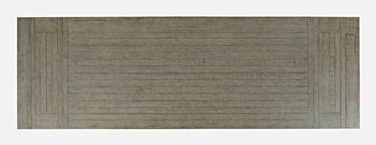 Jofran - Telluride Rustic Distressed Pine 127in Trestle Counter Table with Two Leaves, Driftwood Grey - 2231-127 view 7