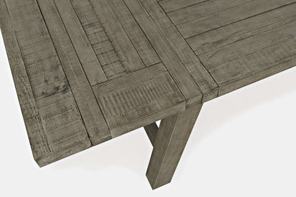 Jofran - Telluride Rustic Distressed Pine 127in Trestle Dining Table with Two Extension Leaves, Driftwood Gray - 2231-42 view 6
