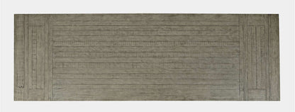 Jofran - Telluride Rustic Distressed Pine 127in Trestle Dining Table with Two Extension Leaves, Driftwood Gray - 2231-42 view 8
