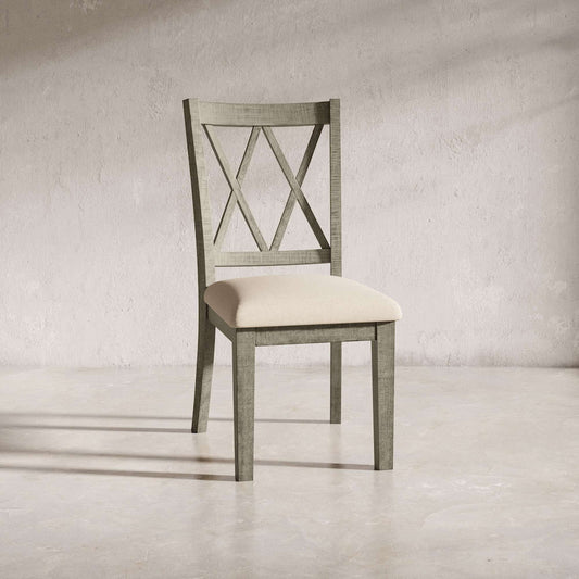 Jofran - Telluride Rustic Distressed Pine Dining Chair (Set of 2) Driftwood Gray - 2231-401KD view 2