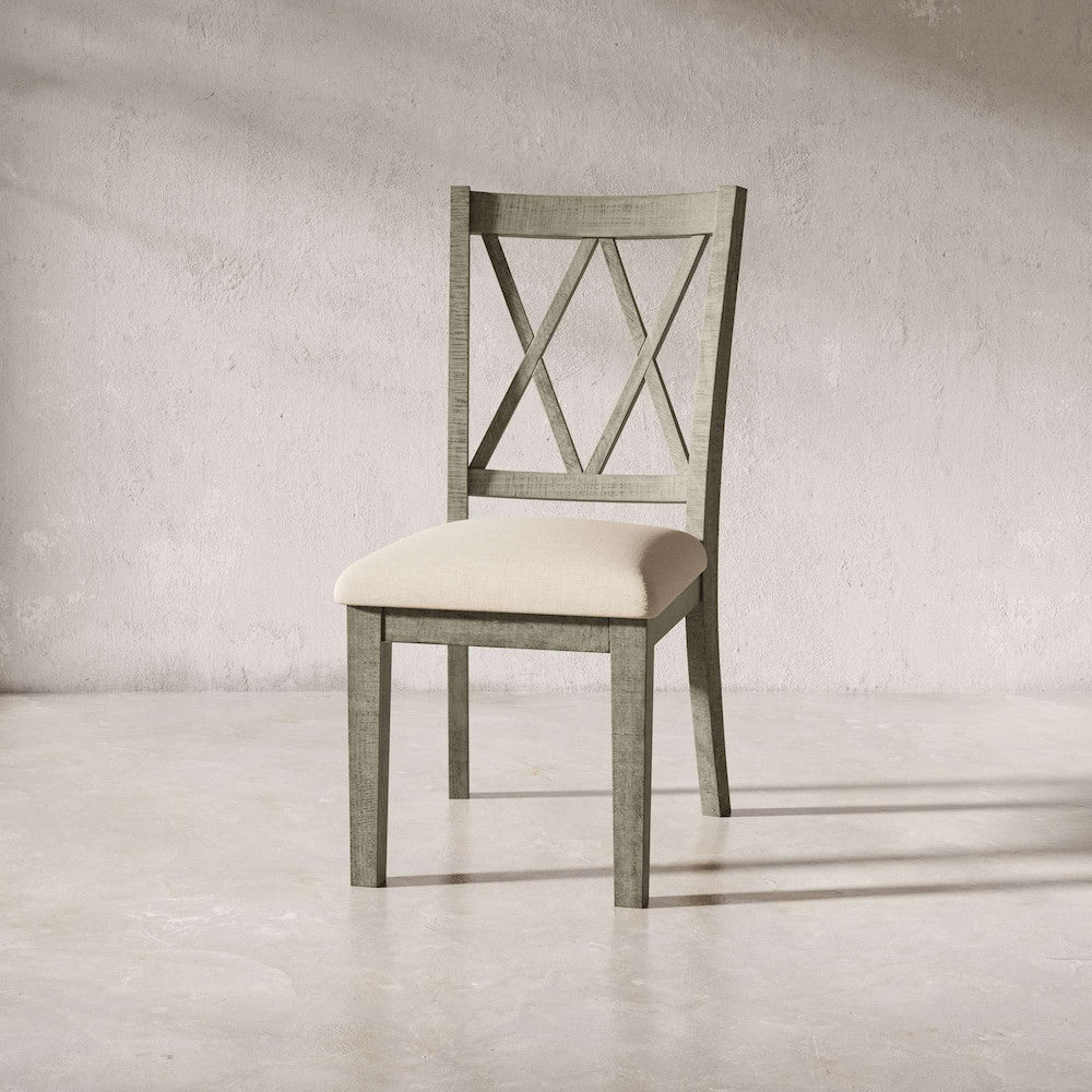 Jofran - Telluride Rustic Distressed Pine Dining Chair (Set of 2) Driftwood Gray - 2231-401KD view 3