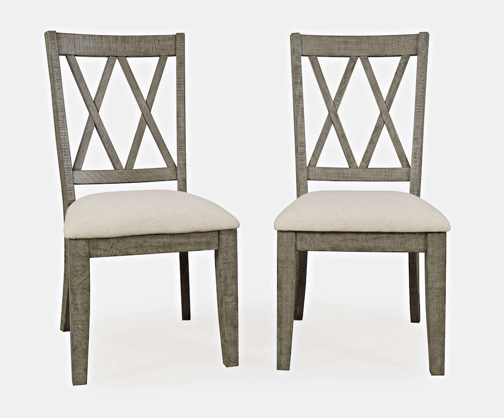 Jofran - Telluride Rustic Distressed Pine Dining Chair (Set of 2) Driftwood Gray - 2231-401KD view 5
