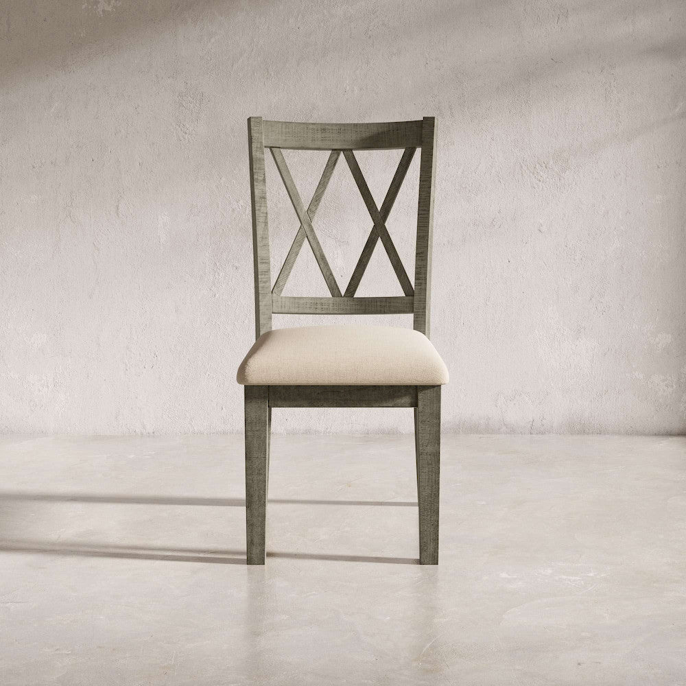 Jofran - Telluride Rustic Distressed Pine Dining Chair (Set of 2) Driftwood Gray - 2231-401KD view 8