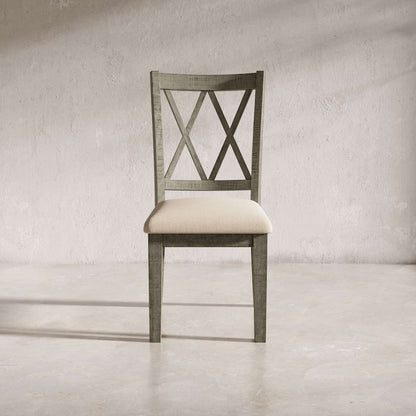 Jofran - Telluride Rustic Distressed Pine Dining Chair (Set of 2) Driftwood Gray - 2231-401KD view 8