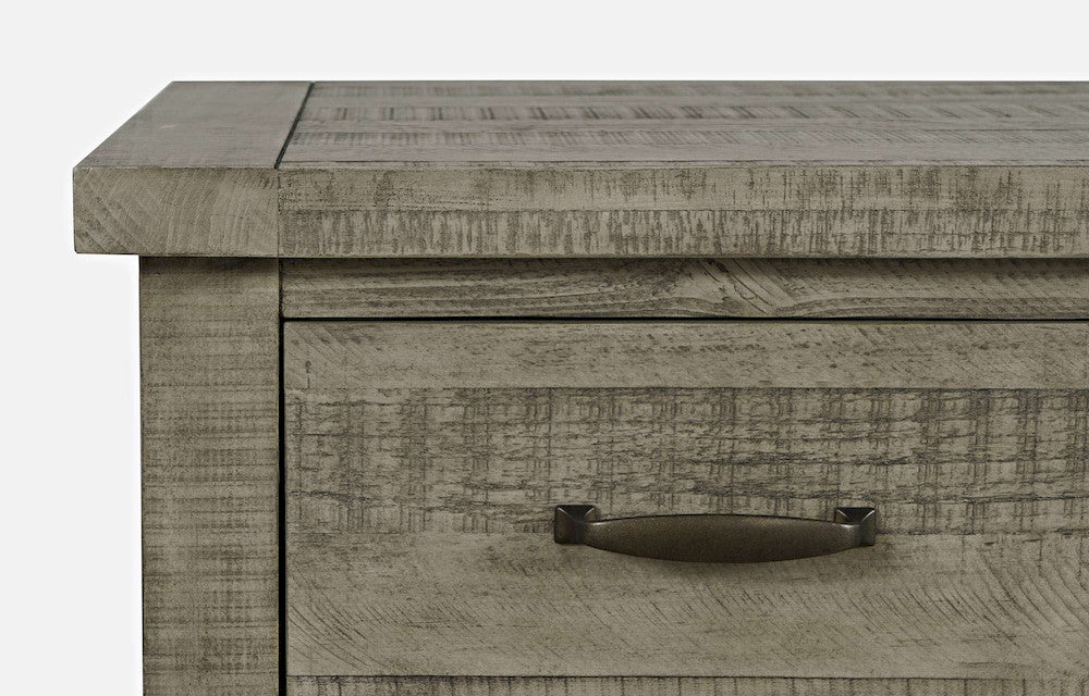 Jofran - Telluride Rustic Distressed Pine Sideboard Buffet Hutch with LED Lights, Driftwood Grey - 2231-7071KT view 7