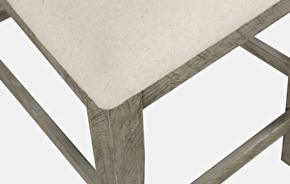 Jofran - Telluride Rustic Distressed Pine Upholstered Counter Stool (Set of 2) Driftwood Grey - 2231-BS420KD view 8