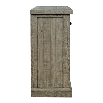 Jofran - Telluride Rustic Farmhouse Solid Wood 32in Electric Fireplace TV Stand Console in Driftwood Grey - 2230-FP32 view 4