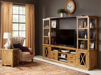 Jofran - Telluride Rustic Pine Entertainment Center with 60in TV Console - Naturally Distressed Telluride - 1802-60-2178KDKT view 5