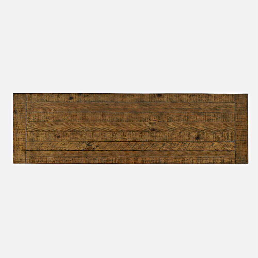 Jofran - Telluride Rustic Solid Pine 60in Storage Console TV Stand with Electric Fireplace, Gold - 1800-FP6032 view 10