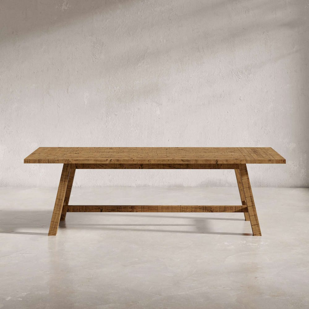 Jofran - Telluride Trestle Counter Table with Two Leaves - Naturally Distressed Telluride - 1801-127 view 3
