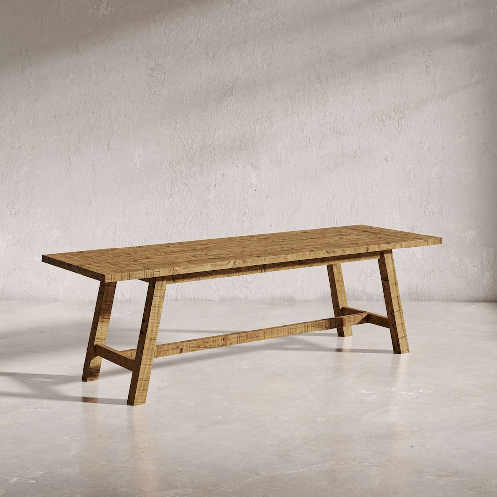 Jofran - Telluride Trestle Counter Table with Two Leaves - Naturally Distressed Telluride - 1801-127 view 4