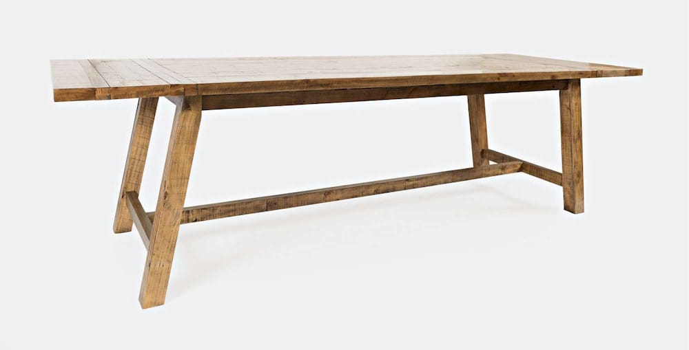Jofran - Telluride Trestle Counter Table with Two Leaves - Naturally Distressed Telluride - 1801-127 view 7